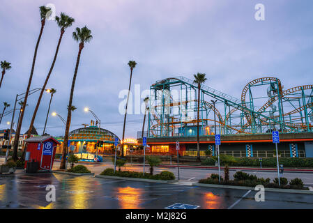 Santa Cruz Boardwalk e parco divertimenti Foto Stock