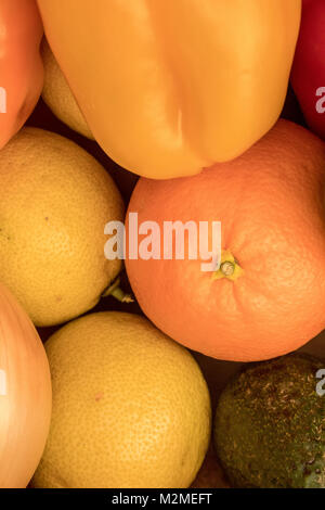 Frutta e verdura close up Foto Stock