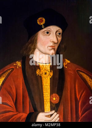 Enrico VII. Ritratto di Re Enrico VII (1457-1509), artista sconosciuto, tardo XVI secolo Foto Stock