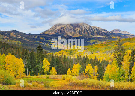 East Beckwith montagna, Kebler Pass, Crested Butte, Colorado, STATI UNITI D'AMERICA Foto Stock