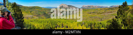 Marcellina Mountain, Cavallo Ranch Park Loop Trail, Kebler Pass, Crested Butte, Colorado, STATI UNITI D'AMERICA Foto Stock