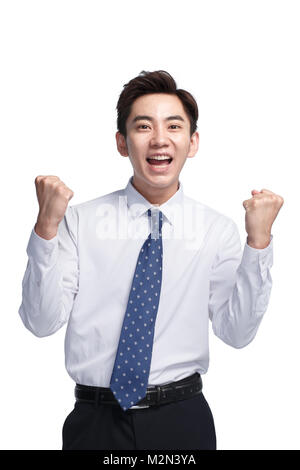 Fiducioso business man Foto Stock