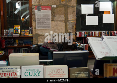 Bertrand bookstore di Lisbona, Portogallo Foto Stock