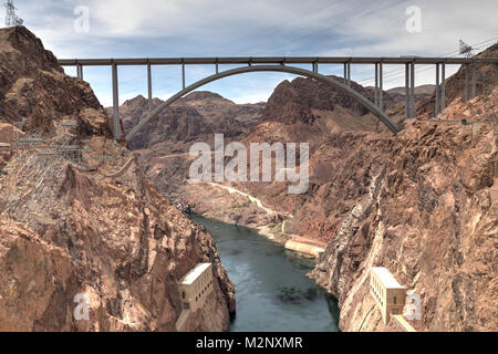 Mike O'Callaghan Pat Tillman Memorial Bridge Foto Stock
