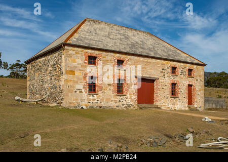 Commissariat Store, Darlington, Maria Island, Tasmania, Australia Foto Stock