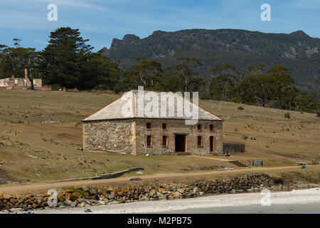 Commissariat Store, Darlington, Maria Island, Tasmania, Australia Foto Stock