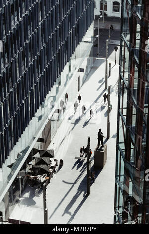Strade di Londra - pedonale, astratta, Vista panoramica Foto Stock