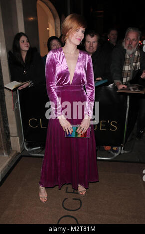 Londra, UK, 8 Febbraio 2018: Emily Beecham assiste il London Evening Standard British Film Awards al Claridges Hotel di Londra Credito: RM Premere/Alamy Live News Foto Stock