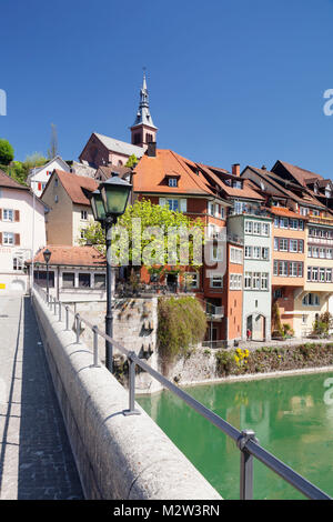 Laufenburg, Heilig Geist Kirche di Reno, Hochrhein, Foresta Nera meridionale, Baden-Württemberg, Germania Foto Stock