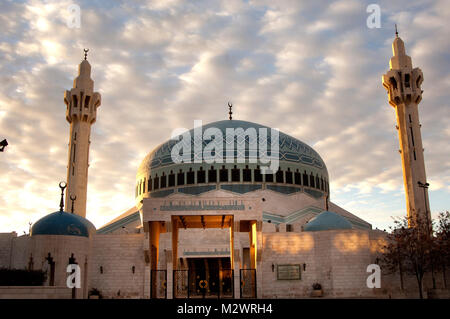 Il re Abdullah Moschea Amman, Giordania Foto Stock