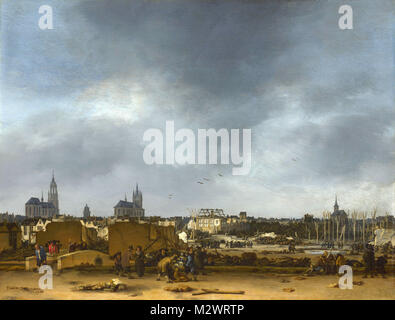 Johannes Vermeer, Egbert van der Poel: una vista di Delft dopo l esplosione di 1654 Foto Stock