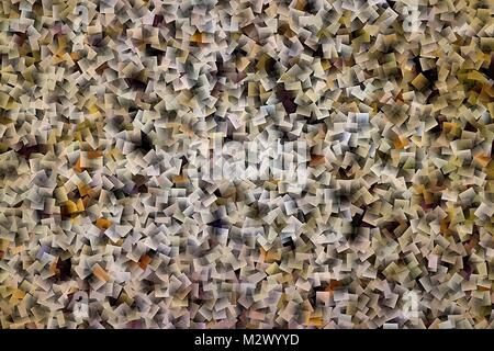 Abstract beige e nero cubista sfondo mosaico Foto Stock
