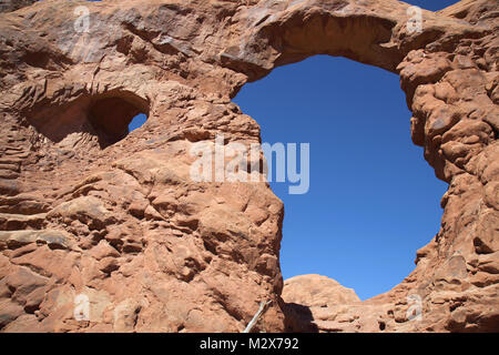 La torretta arch in Arches National Park nello Utah Foto Stock