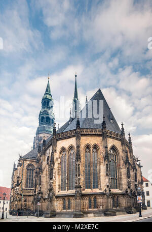 Dom St Marien (St Mary Church) di stile gotico, in Zwickau, Bassa Sassonia, Germania Foto Stock