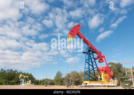 Daqing campo petrolifero della Provincia di Heilongjiang Foto Stock