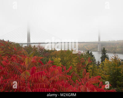 Penobscott Narrows Bridge, Maine Foto Stock