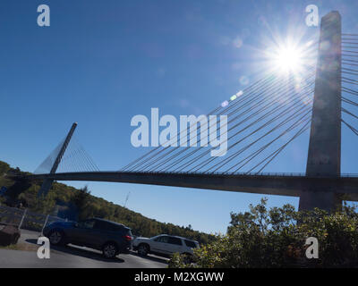 Penobscott narrows bridge Foto Stock