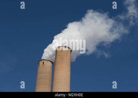 Tampa l'impianto elettrico centrale a carbone di Big Bend Power Station su Tampa Bay in Apollo Beach, Florida, Stati Uniti Foto Stock