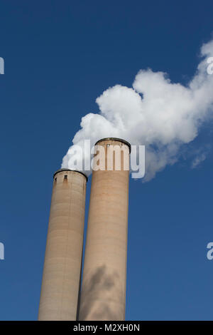 Tampa l'impianto elettrico centrale a carbone di Big Bend Power Station su Tampa Bay in Apollo Beach, Florida, Stati Uniti Foto Stock