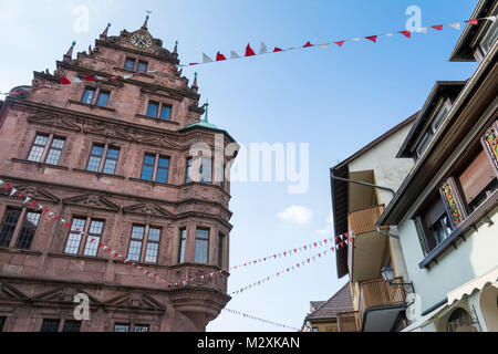 Germania, Baden-Württemberg, vecchio municipio di Gernsbach nella Foresta Nera. Foto Stock