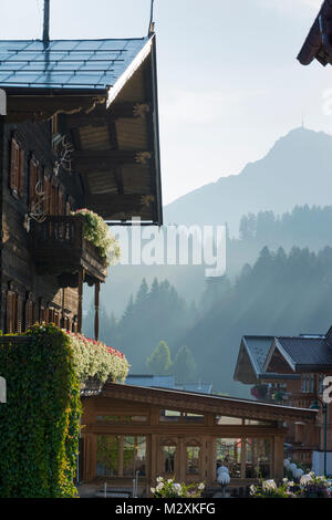 Austria, Tirolo, Reith bei Kitzbühel, Costruzione tradizionale Foto Stock