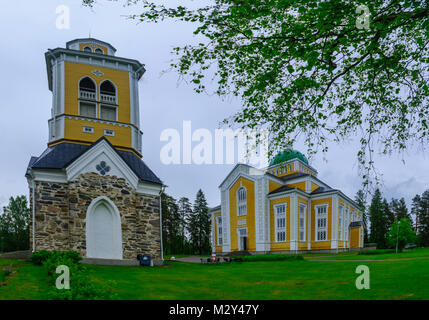 La Chiesa di Kerimaki in Kerimaki, Finlandia, è la più grande chiesa in legno del mondo Foto Stock