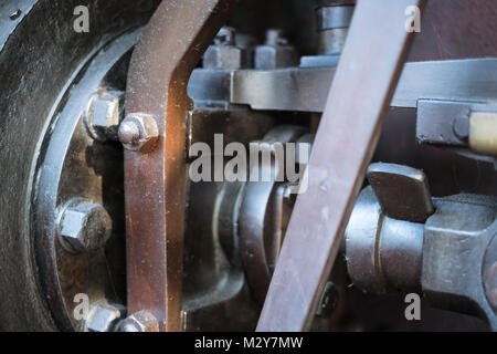 Macchinari closeup, meccanico concetto tecnico i dettagli della macchina Foto Stock