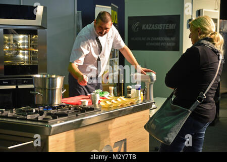 Lubiana, Slovenia il 31 gennaio, 2018. 29. Natour Alpe-Adria e fiera GASTexpo a Ljubljana Exhibition and Convention Center. Foto Stock