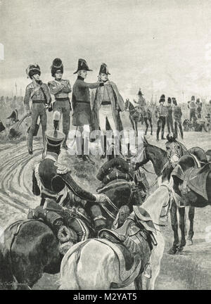 Edward Pakenham e il Duca di Wellington, la battaglia di Salamanca, 22 Luglio 1812 Foto Stock