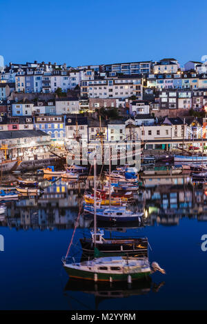 Inghilterra, Devon, Brixham, porto di Brixham Foto Stock