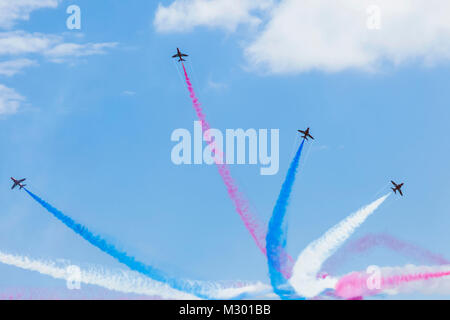 Inghilterra, East Sussex, Eastbourne, l annuale Airbourne Air Show, le frecce rosse Foto Stock