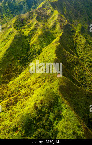 Antenna del robusto interno dell'isola di Kauai, Hawaii Foto Stock