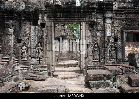 La Cambogia Siem Raep, Angkor, Ta tendere tempio Foto Stock