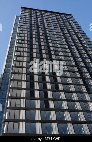 St Pauls Residential Tower block nel centro di Sheffield, Inghilterra, UK City loft appartamenti residenziali, alto edificio Foto Stock