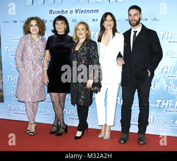 "Thi Mai Rumbo a Vietnam' Madrid Premiere - Arrivi con: Adriana Ozores, Patricia Ferrera, Carmen Machi, Aitana Sanchez Gijon, Dani Rovira dove: Madrid, Spagna Quando: 08 Gen 2018 Credit: Oscar Gonzalez/WENN.com Foto Stock