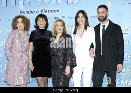 "Thi Mai Rumbo a Vietnam' Madrid Premiere - Arrivi con: Adriana Ozores, Patricia Ferrera, Carmen Machi, Aitana Sanchez Gijon, Dani Rovira dove: Madrid, Spagna Quando: 08 Gen 2018 Credit: Oscar Gonzalez/WENN.com Foto Stock