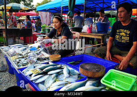 Bang Saray mercato della Thailandia Foto Stock