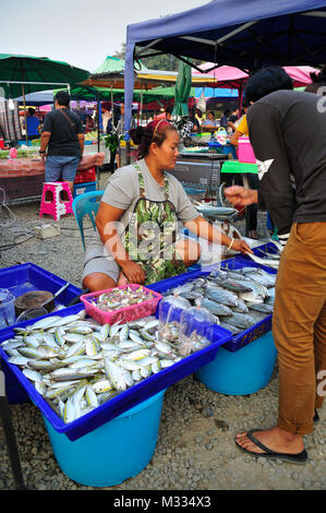 Bang Saray mercato della Thailandia Foto Stock