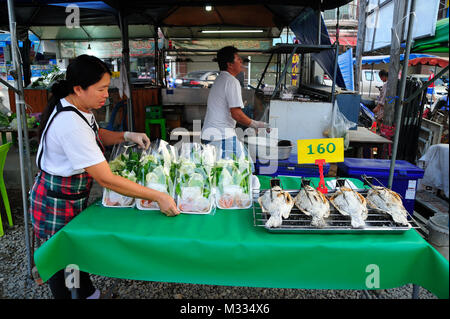 Bang Saray mercato della Thailandia Foto Stock