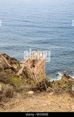 La rovina di Los Realejos sulla scogliera di Tenerife, Spagna Foto Stock