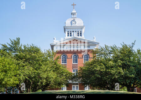 Pennsylvania,PA,Northeastern,Berks County,Kutztown,The Lutheran Home,cure a lungo termine,assistenza infermieristica qualificata,casa di cura,campus,edificio,torre dell'orologio, Foto Stock