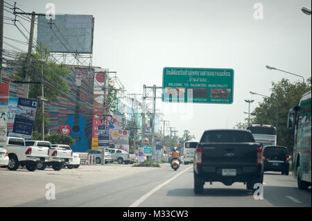 Sukhumvit Road Pattaya Thailandia Foto Stock