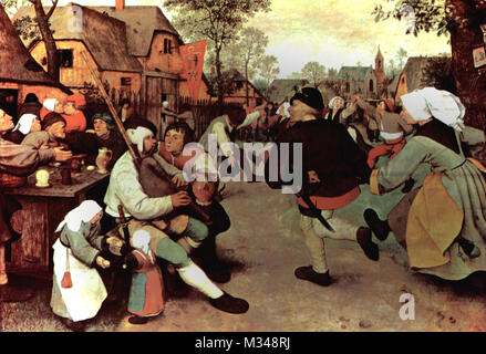Pieter Bruegel il Vecchio, il Contadino Danza (1568), Foto Stock