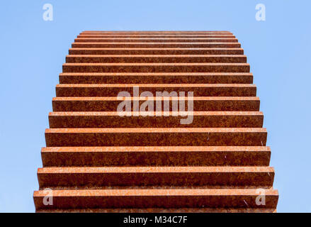 Dettaglio di un ferro arrugginito ingranaggio Foto Stock