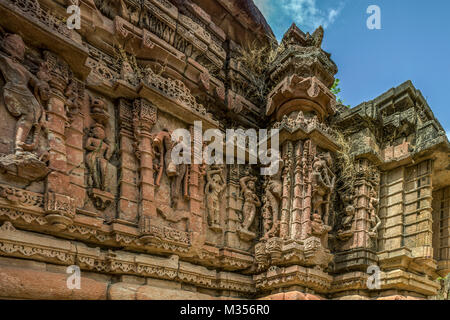 Polo monumento in foresta, Vijayanagar, Sabarkantha, Gujarat, India, Asia Foto Stock