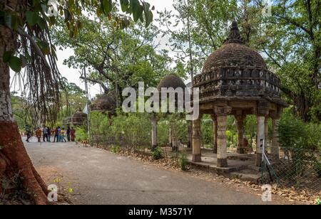 Polo monumento in foresta, Vijayanagar, Sabarkantha, Gujarat, India, Asia Foto Stock