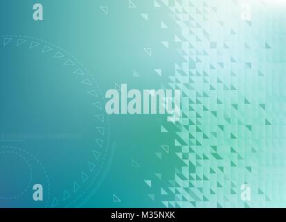 Abstract La tecnologia Blu sfondo illustrazione vettoriale. Illustrazione Vettoriale