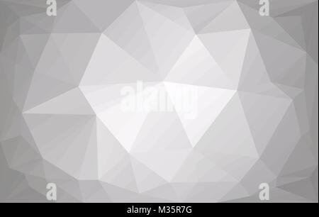 Abstract grigio Sfondo vettoriale con triangoli Illustrazione Vettoriale