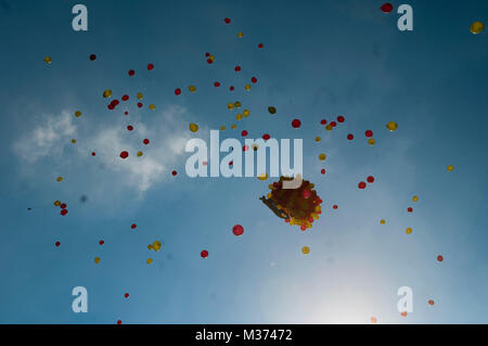 Palloncino elio Foto Stock