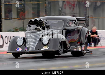 Andy Wright's 521ci Pro Mod 38 Ford Coupe l'Hot Rod BA Racing Foto Stock